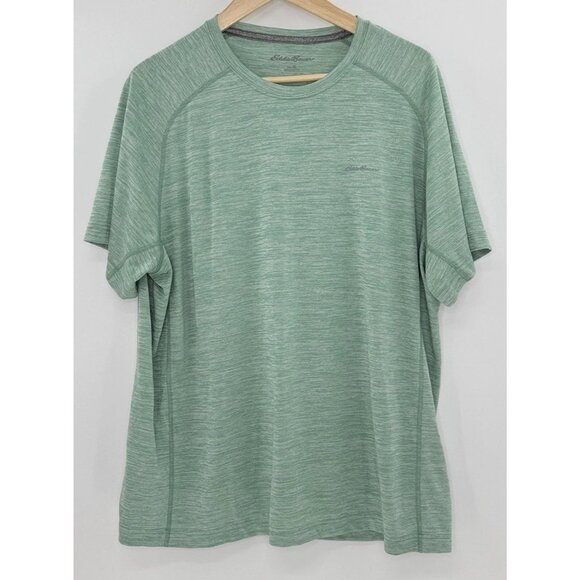 Eddie Bauer Men’s Aqua Green FreeDry Resolution T-Shirt XL Athleisure Comfort - Picture 1 of 7